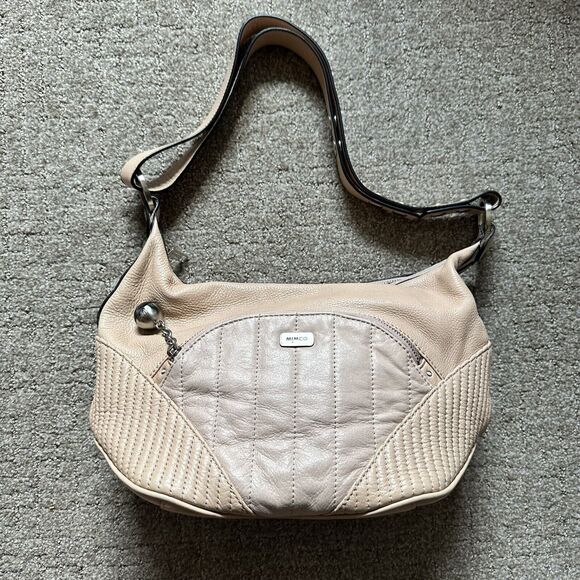 MIMCO Nude Genuine Lather Tote Bag Shoulder Bag Charm Ball - Picture 1 of 10